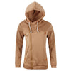 Spring Zipper Warm Fashion Hoodies Women Long Sleeve Hoodies Jackets Hoody Jumper Overcoat Outwear Female Sweatshirts
