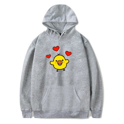 WAMNI  Kiiroitori And Rilakkuma Hoodies Sweatshirt Men Streetwear Japanese Women Clothing Pullover Unisex Harajuku Tracksuit