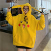 winter autumn Sweatshirt Girls Japan Hoodie Streetwear Cute Cartoon Hoodie Womens Amine Pokemon Hoodies Women Hip Hop Harajuku