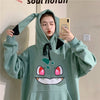 winter autumn Sweatshirt Girls Japan Hoodie Streetwear Cute Cartoon Hoodie Womens Amine Pokemon Hoodies Women Hip Hop Harajuku