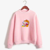 2020 New Kawaii Tops Power puff aesthetic hoodie sweatshirt  Girls Police Harajuku Streetwear Funny Cartoon Printed hoodies