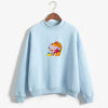 2020 New Kawaii Tops Power puff aesthetic hoodie sweatshirt  Girls Police Harajuku Streetwear Funny Cartoon Printed hoodies