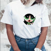2020 New Kawaii Tops Power puff aesthetic hoodie sweatshirt  Girls Police Harajuku Streetwear Funny Cartoon Printed hoodies