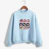 2020 New Kawaii Tops Power puff aesthetic hoodie sweatshirt  Girls Police Harajuku Streetwear Funny Cartoon Printed hoodies