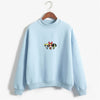 Kawaii Powerpuff  Cute Girls Sweatshirt  Fashion Women's Clothing Sweatshirt Cartoon Print Hoody Girls Kawaii Pullovers Tops
