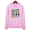 oversized Pink Cartoon Women Hoodies Print Casual Loose Pullover For Girls Long Sleeve animal Sweatshirt Fashion clothes Tops