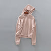 Plain Hooded Casual Students Sweatshirt Women's Long Sleeve Cotton BlackPink Top Hoodies Thin Pullovers Sudaderas Para Mujer
